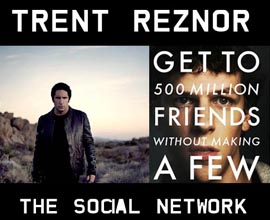 TRENT REZNOR dei NINE INCH NAILS per la colonna sonora di The Social Network di David Fincher