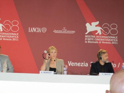 Kate Winslet e Christoph Waltz - CARNAGE press conference