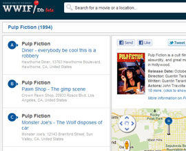 WWIFdb: WhereWas It Filmed Database, le location dei film su google maps