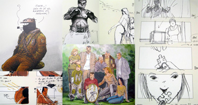 Omaggio a Fernando León de Aranoa: Storyboard e disegni