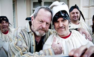 Terry Gilliam e Renato De Maria sul set di The Wholly Family