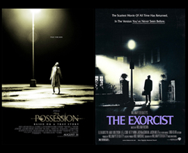 Poster a confronto: The Possession di Ole Bornedal VS The Exorcist di William Friedkin