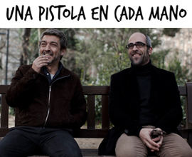 Ricardo Darín e Luis Tosar in Una pistola en cada mano, di Cesc Gay